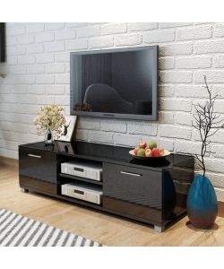 Mobile TV Nero Laccato Lucido 120x40,3x34,7 cm