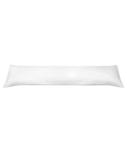 Cuscino Lungo con Traversina Laterale 40x145 cm Bianco