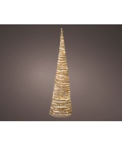 Albero di natale a cono con 32 led h 60cm