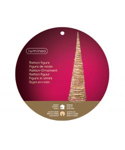 Albero di natale a cono con 32 led h 60cm