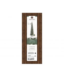 Everlands Albero di Natale Innevato Slim - 180 cm - Base in Metallo