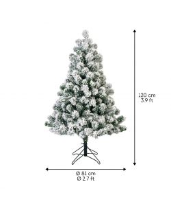 Albero innevato 120 cm 220 rami Imperiale