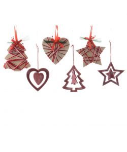 Decoro Natale forme assortite 10 cm