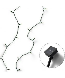Lumineo Luci di Natale 100 LED Bianco Caldo Energia Solare - 12,9 m