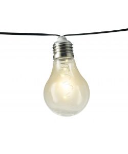 Kaemingk Catena Luminosa Solare Micro LED Nero 450 cm - Luce Calda