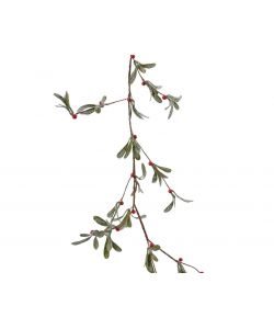 Everlands Ghirlanda Natale 180 cm con Bacche Rosse e Glitter
