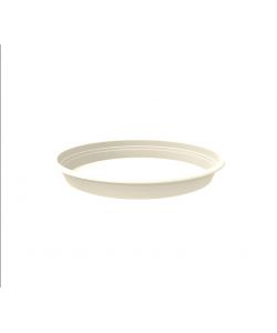 Florus Sottovaso Rotondo 17 cm Bianco per Vasi e Fioriere Eleganti