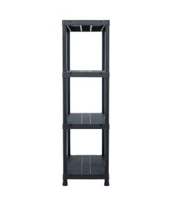 Scaffale Nero 200 kg 80x40x138 cm in Plastica