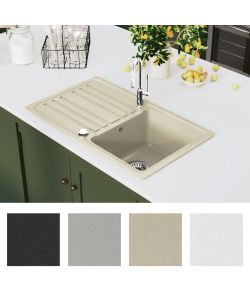 Lavello da Cucina in Granito Vasca Singola Beige