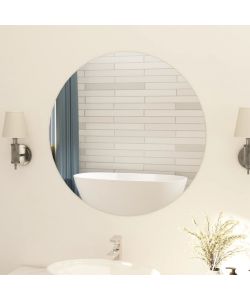 Specchio Senza Cornice Rotondo 80 cm in Vetro