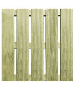 Piastrelle per Decking 30 pz 50x50 cm in Legno Verde