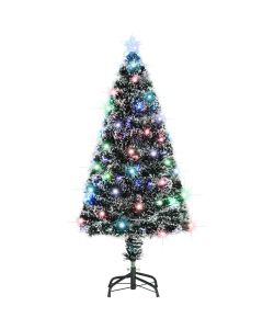 Albero di Natale Artificiale Supporto/LED 120 cm Fibra Ottica