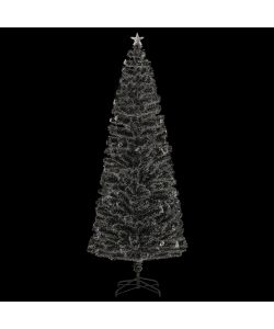 Albero di Natale Artificiale Supporto/LED 240 cm Fibra Ottica