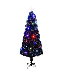 Albero di Natale Artificiale Supporto/LED 240 cm Fibra Ottica