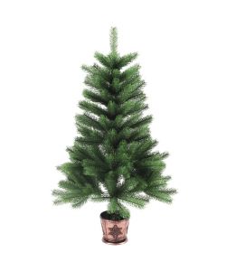 Albero di Natale Artificiale Realistico con Punte 65 cm Verde