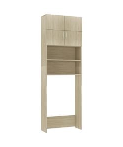 Mobile per Lavatrice Rovere Sonoma 64x25,5x190 cm in Truciolato