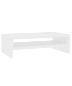 Supporto per Monitor Bianco 42x24x13 cm Legno Multistrato