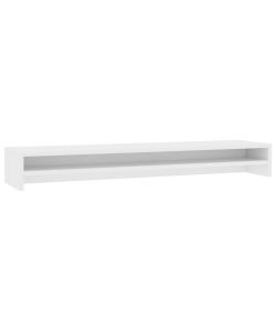 Supporto per Monitor Bianco 100x24x13 cm in Legno Multistrato