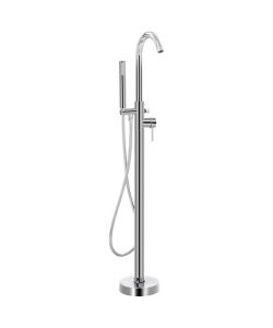 Rubinetteria a Colonna per Vasca da Bagno Acciaio Inox 118,5 cm