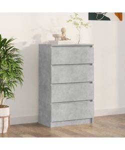 Credenza Grigio Cemento 60x35x98,5 cm in Legno Multistrato