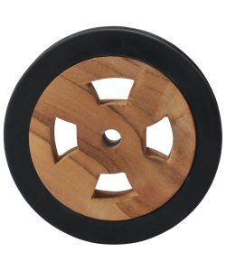 Rotelle di Ricambio per Lettini Prendisole 2pz Massello di Teak