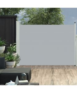 Tenda Laterale Retrattile per Patio 100x500 cm Grigio