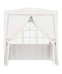 Gazebo Professionale con Pareti 2,5x2,5 m Bianco 90 g/m