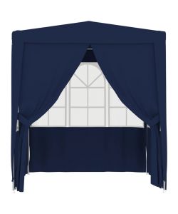 Gazebo Professionale con Pareti 2,5x2,5 m Blu 90 g/m