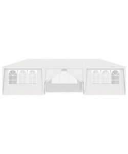 Gazebo Professionale con Pareti 4x9 m Bianco 90 g/m