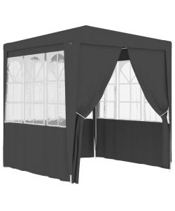 Gazebo Professionale con Pareti 2x2 m Antracite 90 g/m