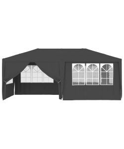 Gazebo Professionale con Pareti 4x6 m Antracite 90 g/m