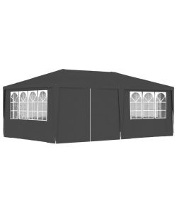 Gazebo Professionale con Pareti 4x6 m Antracite 90 g/m