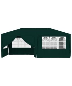 Gazebo Professionale con Pareti 4x6 m Verde 90 g/m