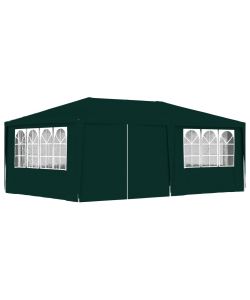 Gazebo Professionale con Pareti 4x6 m Verde 90 g/m