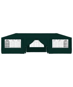 Gazebo Professionale con Pareti 4x9 m Verde 90 g/m