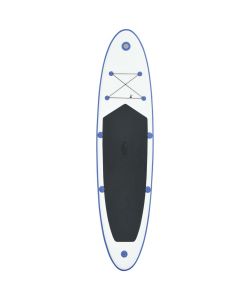 Set Tavola da SUP e Surf Gonfiabile Blu e Bianco