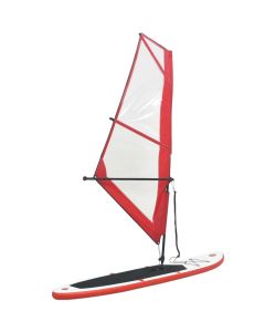 Set Tavola Gonfiabile da SUP con Vela Rosso e Bianco