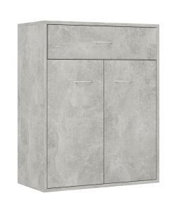 Credenza Grigio Cemento 60x30x75 cm in Truciolato