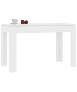 Tavolo da Pranzo Bianco 120x60x76 cm in Legno Multistrato