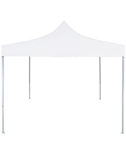 Gazebo Professionale Pieghevole 3x3m Acciaio Bianco