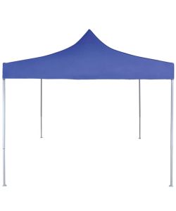 Gazebo Professionale Pieghevole 2x2 m in Acciaio Blu