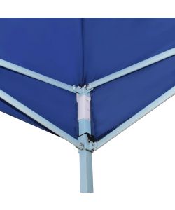 Gazebo Pieghevole 5x5 m Blu