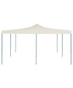 Gazebo Pieghevole 5x5 m Crema