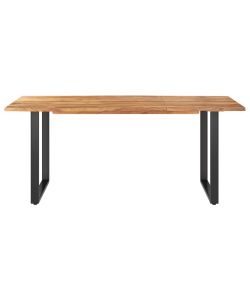 Tavolo da Pranzo 180x90x76 cm in Legno Massello di Acacia