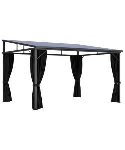 Gazebo con Tenda 405x294x244 cm Antracite