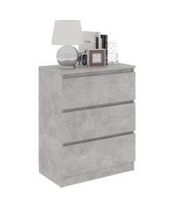 Credenza Grigio Cemento 60x35x76 cm in Legno Multistrato