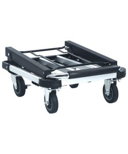  Carrello per Trasporto Pieghevole 150 kg in Alluminio Argento