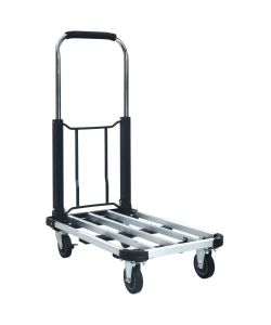  Carrello per Trasporto Pieghevole 150 kg in Alluminio Argento