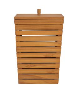 Cesto Portabiancheria 30x30x45 cm in Massello di Teak