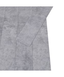 Listoni Pavimenti Non Autoadesivi PVC 2,51mq 2mm Grigio Cemento
